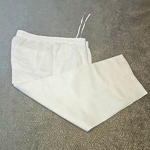 Linen wide leg pants